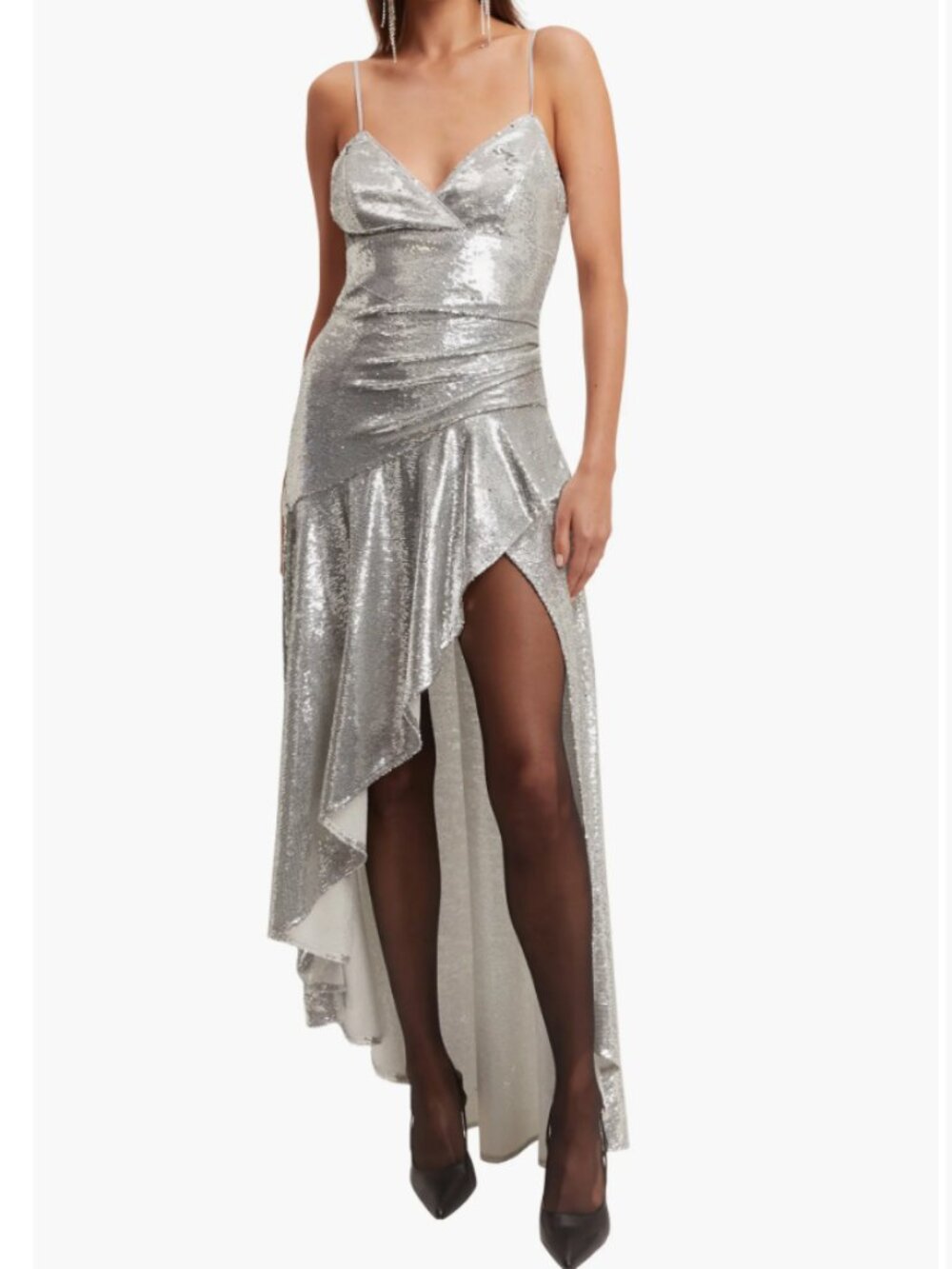 Sorella Sequin High-Low Cocktail Dress